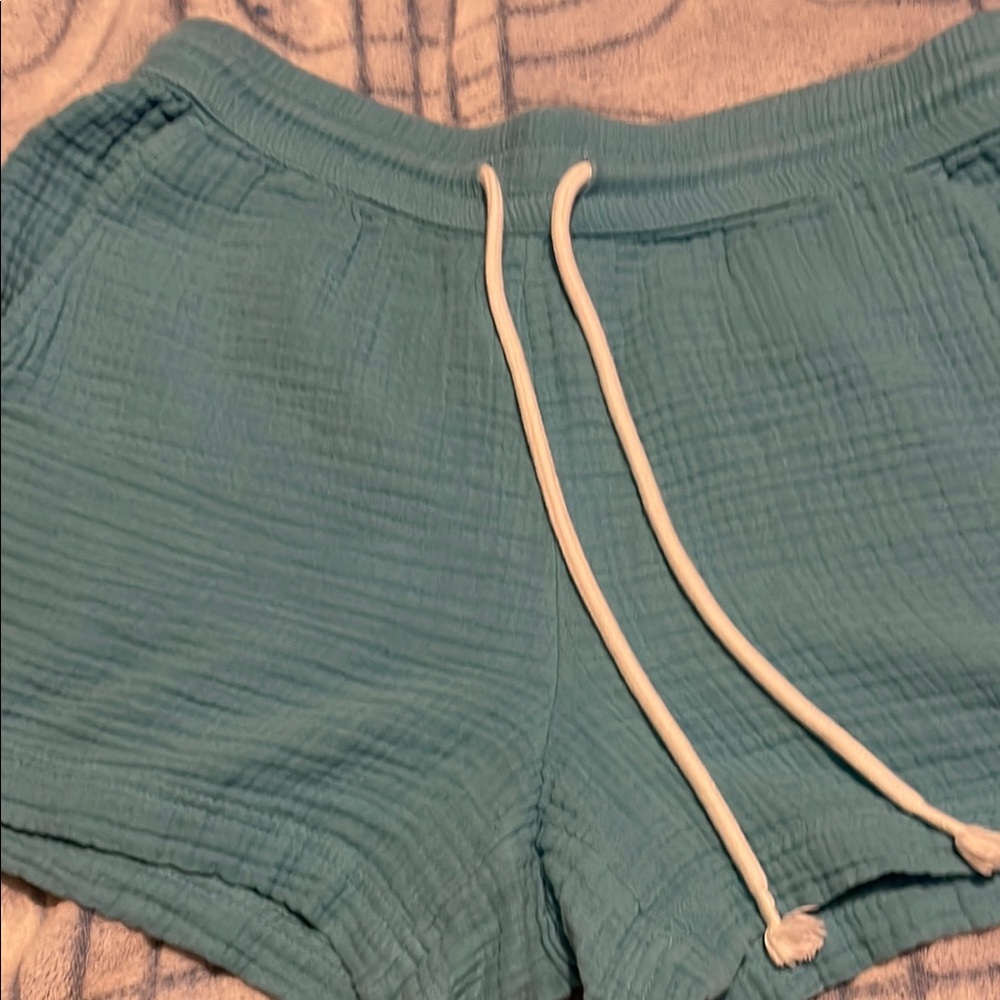 Women's Teal Casual Shorts